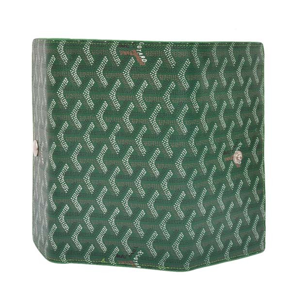 GOYARD ゴヤール 長財布 三つ折り ホック グリーン GOYWA-12