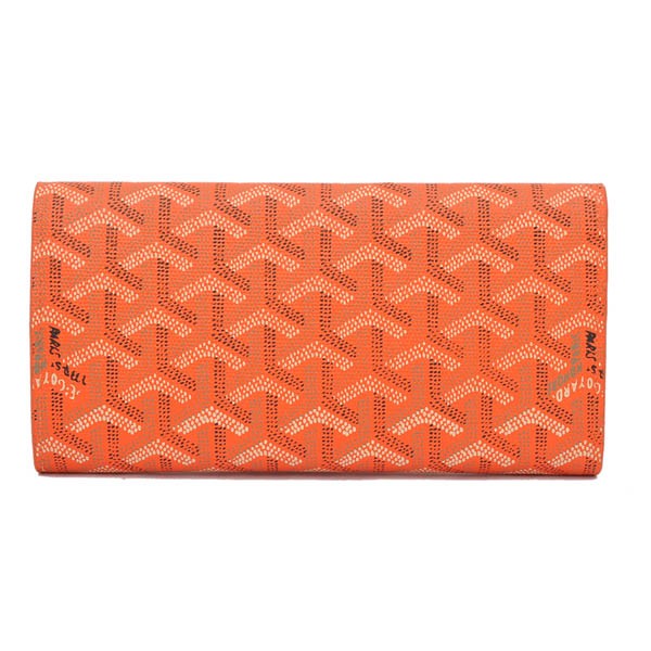 GOYARD ゴヤール 長財布 三つ折り ホック オレンジ GOYWA-13