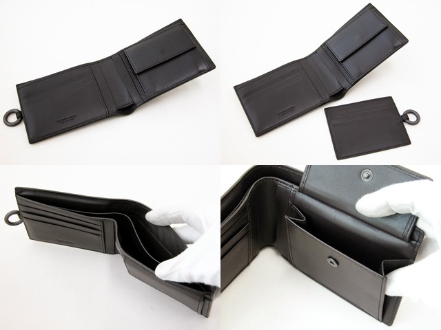 ボッテガヴェネタ メンズ二つ折財布 163270V4651-2040 ダークブラウン