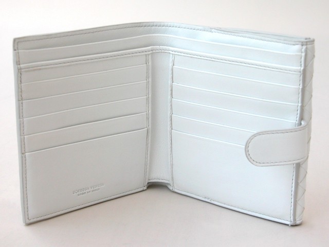 ボッテガヴェネタ Wホック二つ折り財布 163240V0013-9000 ホワイト