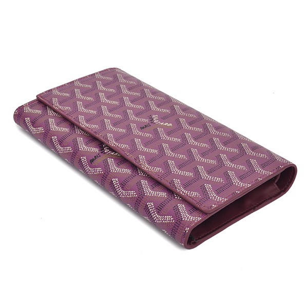 GOYARD ゴヤール 長財布 三つ折り パープル GOYWA-17