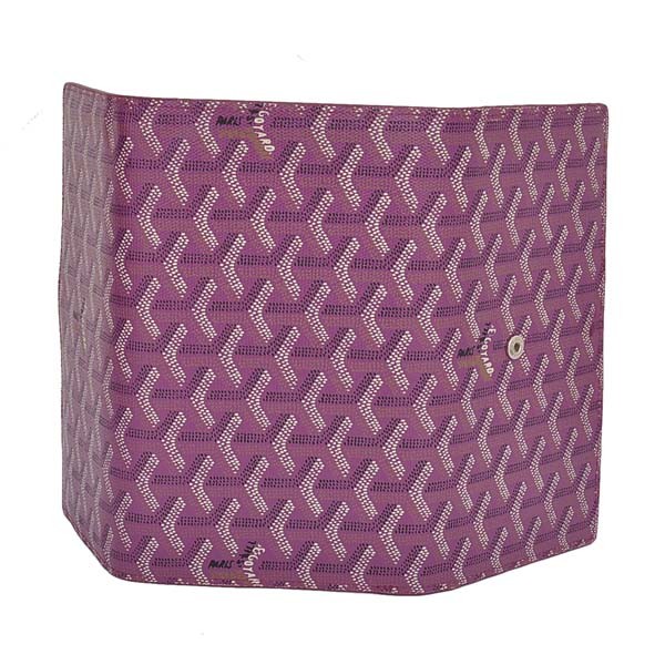 GOYARD ゴヤール 長財布 三つ折り パープル GOYWA-17