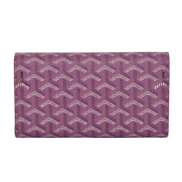 GOYARD ゴヤール 長財布 三つ折り パープル GOYWA-17
