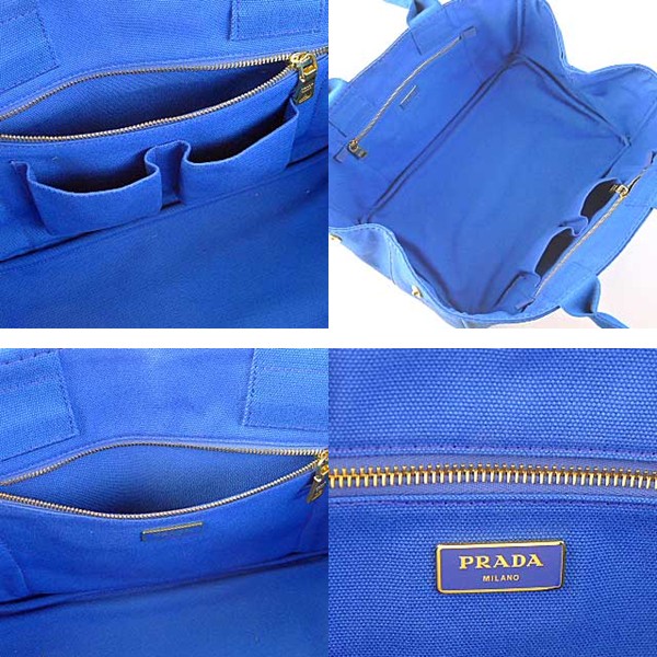 プラダ 2011年春夏新作 BN1872A ロゴ入りトートバッグ(M) ＡＺＺＵＲＲＯ