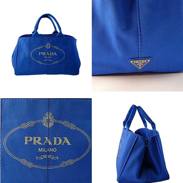 プラダ 2011年春夏新作 BN1872A ロゴ入りトートバッグ(M) ＡＺＺＵＲＲＯ