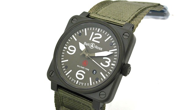 ベル＆ロス BR03-92  ＭＩＬＩＴＡＲＹ－Ｒ MILITARY-R
