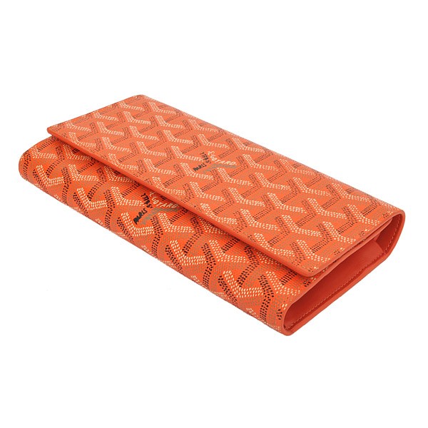 GOYARD ゴヤール 長財布 三つ折り オレンジ GOYWA-19