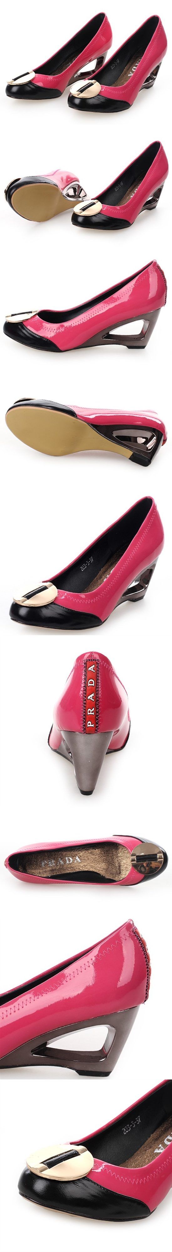 プラダ ハイヒール PRADA シューズ 革靴 パンプス レッド 20411