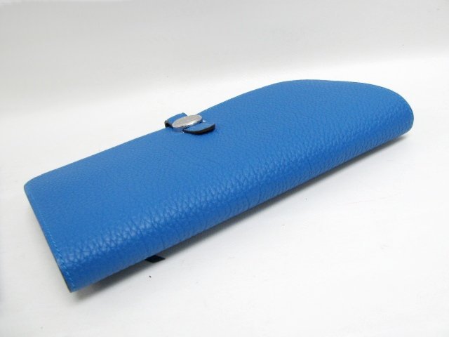 エルメス ドゴンロング 二つ折長財布 トゴ/ミコノス（金具：シルバー）HERMES02