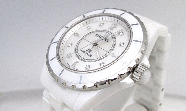 シャネル J12 ３８ セラミック ダイヤモンド H2423 ホワイト