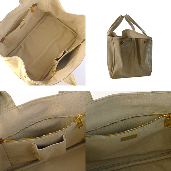 プラダスーパーコピー ロゴ入りキャンバストートバッグ CORDA