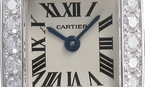 カルティエ タンキッシム ＳＭ ホワイトゴールド WE7008MM