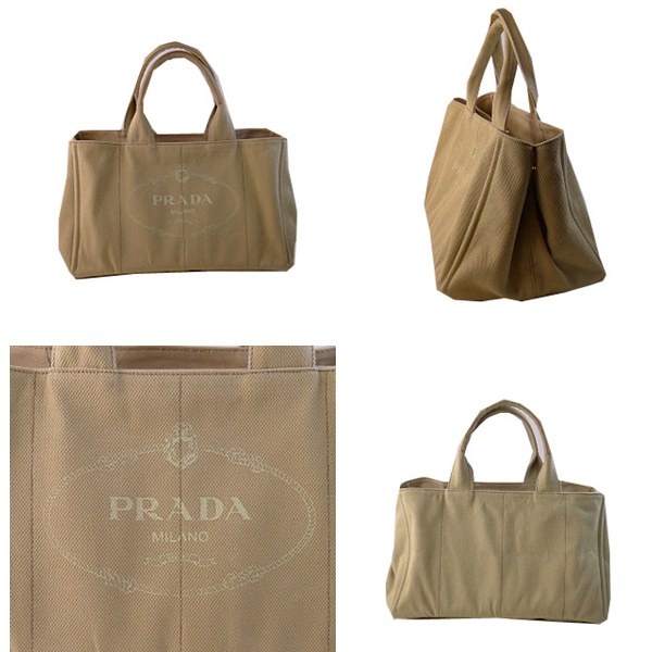 プラダスーパーコピー ロゴ入りキャンバストートバッグ CORDA