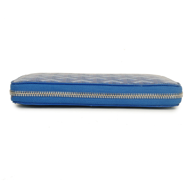 GOYARD ゴヤール 長財布 ラウンドジップ　ブルー GOYWA-22