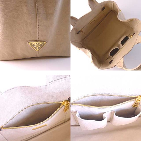 プラダ 2011年春夏新作 B1877BD 刺繍＆ロゴ入りキャンバストートバッグ CORDA