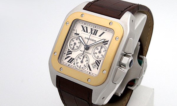 カルティエスーパーコピー サントス１００ クロノ W20091X7 ホワイト