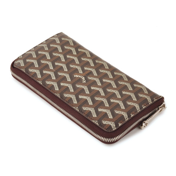 GOYARD ゴヤール 長財布 ラウンドジップ　ブラウン GOYWA-24