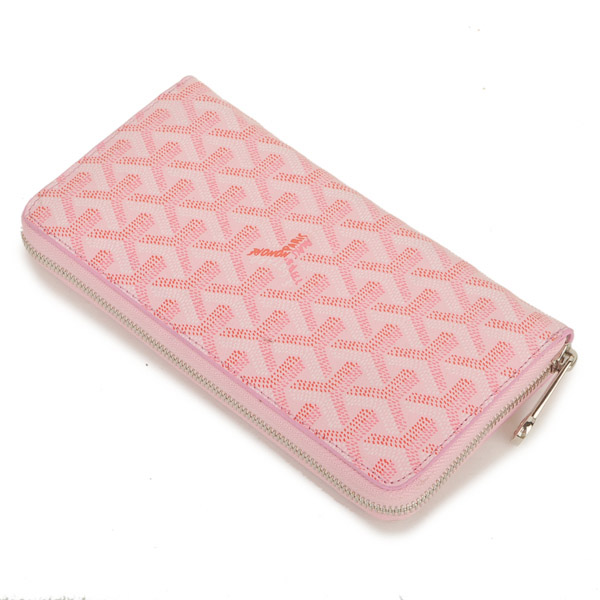 GOYARD ゴヤール 長財布 ラウンドジップ　ピンク GOYWA-25