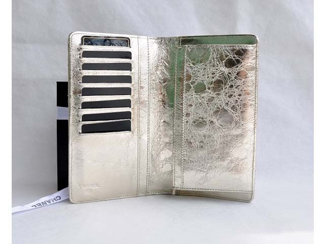 シャネル ラムスキン ゴールド マトラッセ 長財布 CH37236