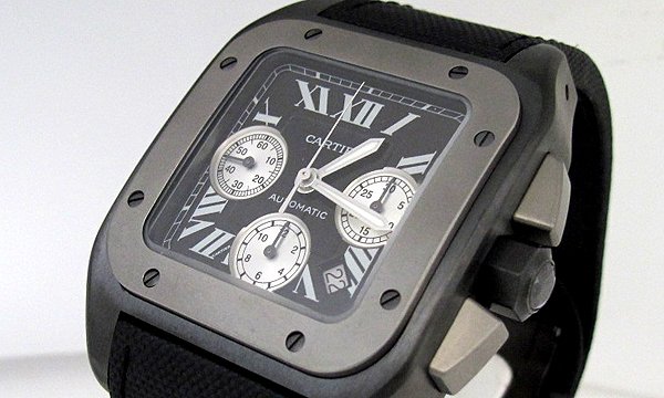 カルティエスーパーコピー サントス１００ クロノ ＸＬ W2020005 ブラック