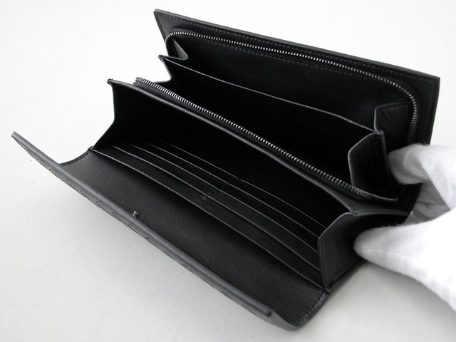 ボッテガヴェネタ ファスナー付き長財布 150509V001N-1000 ブラック