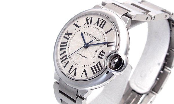 カルティエスーパーコピー バロンブルー ＭＭ W6920046 シルバー