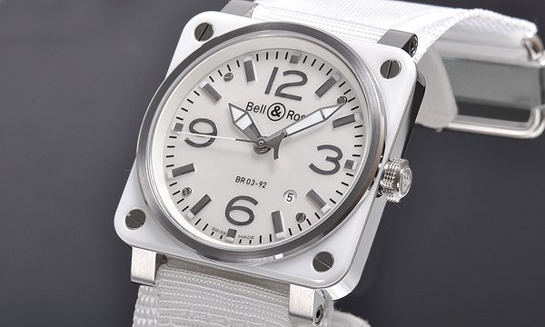 ベル＆ロス BR03-922 WHITE CERAMIC ホワイト メンズ