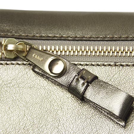 クロエ ２つ折り長財布  /オリーブゴールド 3p0321 456 09a