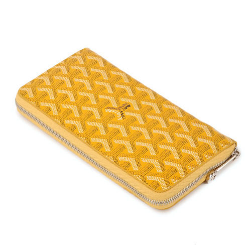 GOYARD ゴヤール 長財布 ラウンドジップ　イエロー GOYWA-29