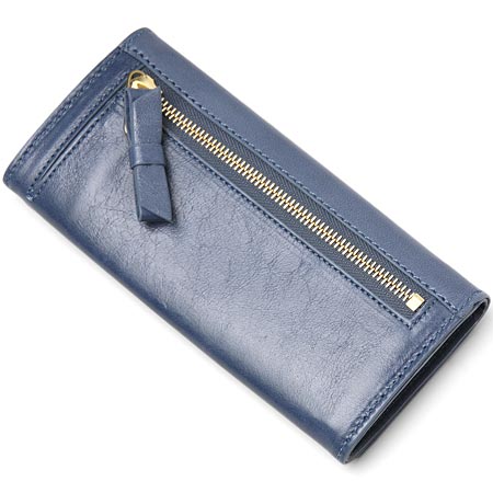 クロエ ２つ折り長財布  /スレートブルー 3p0321 7a733 721