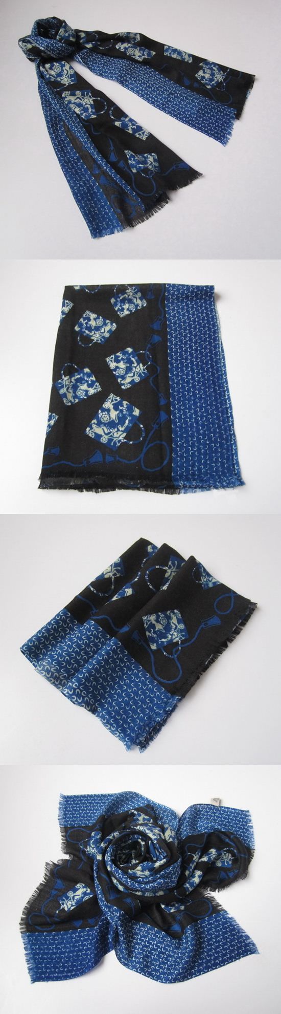 エルメススーパーコピーN級品品 2013新作 スカーフ hm011-Black