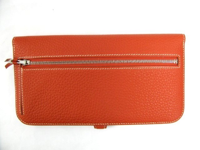 エルメス ニュードゴン長財布 トゴ/サンギンヌ（金具：シルバー）HERMES03