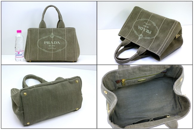 プラダ バッグ PRADA トートバッグ キャンバス ミリタリー B1877B1 新品