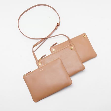 セリーヌ レザーショルダーバッグ 16511 3eta 04lu トリオ 