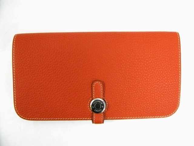 エルメス ニュードゴン長財布 トゴ/サンギンヌ（金具：シルバー）HERMES03