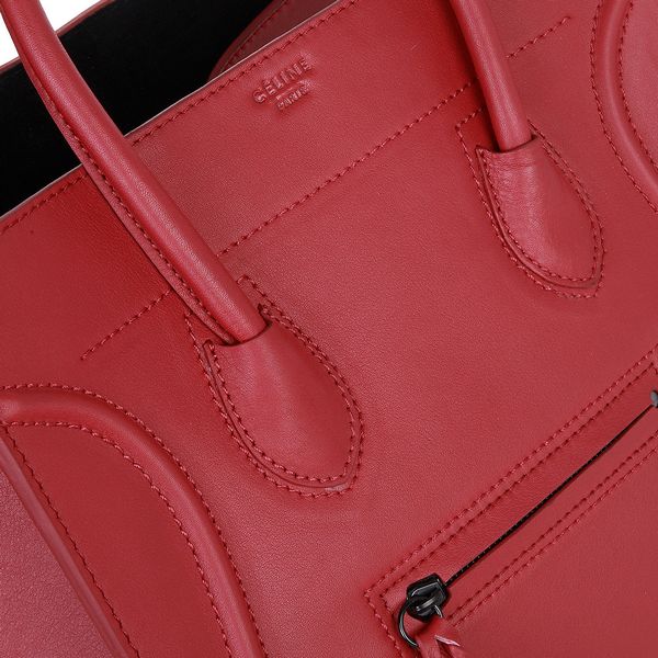  セリーヌ レディース 169953KFB 02FL SMALL SQUARE LUGGAGE PHANTOM ハンドバッグ スカーレッド