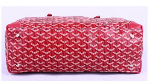  GOYARD ゴヤールサンルイ 旅行かばん レッド GOY031 コーティングキャンバス×革