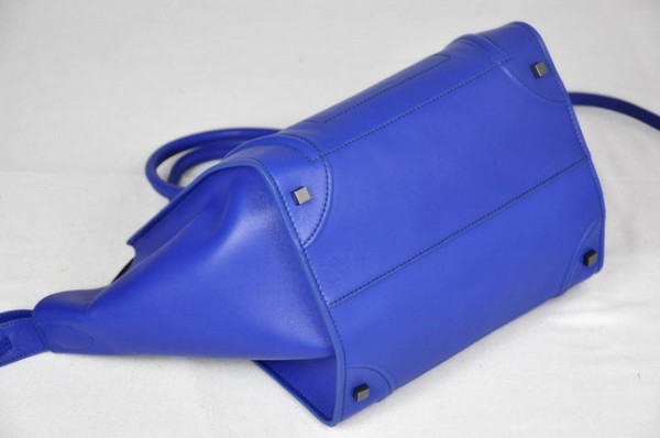  セリーヌ SQUARE LUGGAGE レディーストートバッグ ブルー 16995 3JCB 04FG