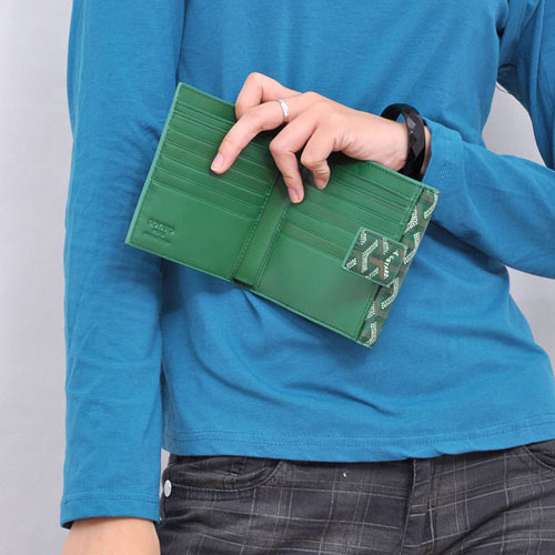 GOYARD ゴヤール 財布 二つ折り　Ｗホック　ブラック GOYWA-32