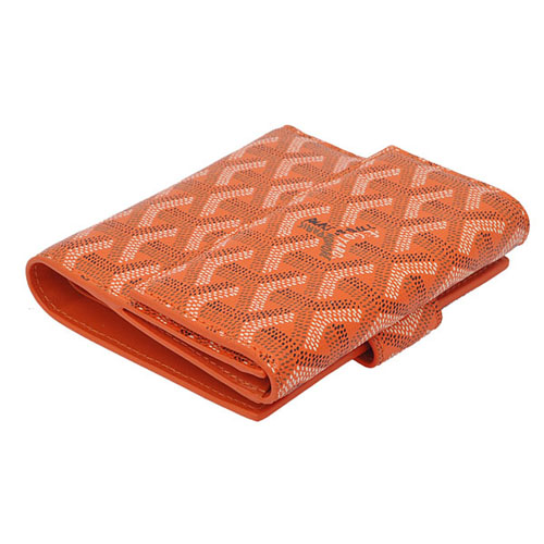 GOYARD ゴヤール 財布 二つ折り　Ｗホック　オレンジ GOYWA-33