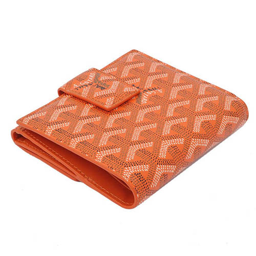 GOYARD ゴヤール 財布 二つ折り　Ｗホック　オレンジ GOYWA-33