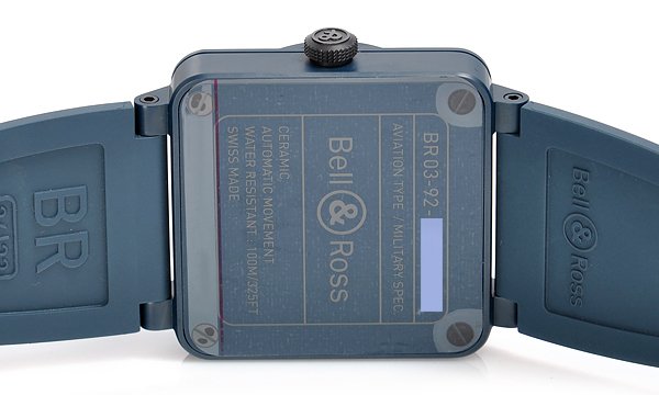 ベル＆ロス BR03-923 ＢＬＵＥ ＣＥＲＡＭＩＣ ブラック メンズ
