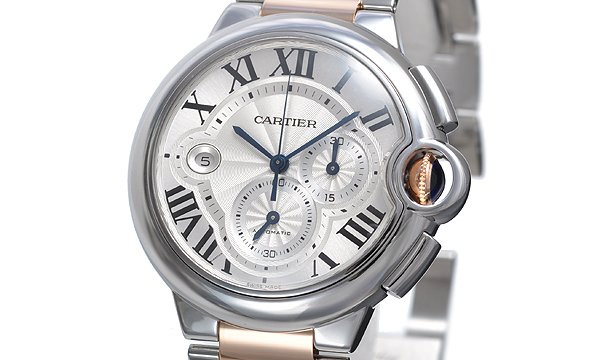 カルティエスーパーコピー バロンブルークロノ W6920063 シルバー