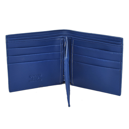 GOYARD ゴヤール 財布 二つ折り　名刺入れ　ブルー GOYWA-35
