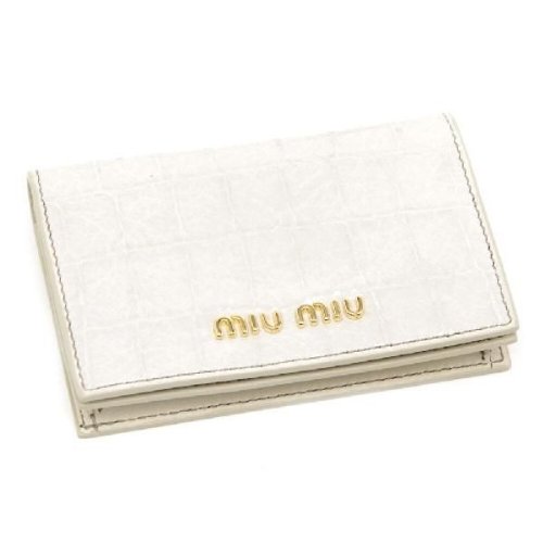 ミュウミュウコピー MIU MIU 名刺入れ 5M1122-NKG-K74