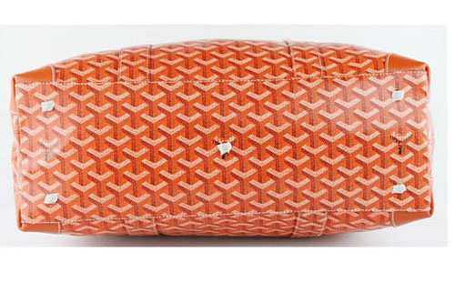  GOYARD ゴヤールサンルイ 旅行かばん オレンジ GOY035 革
