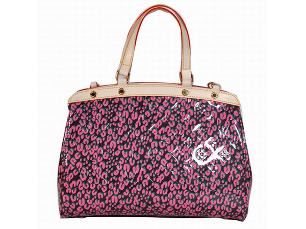  LOUIS VUITTON モノグラム ヴェルニ ブレア MMハンドバッグ ローズ M91619