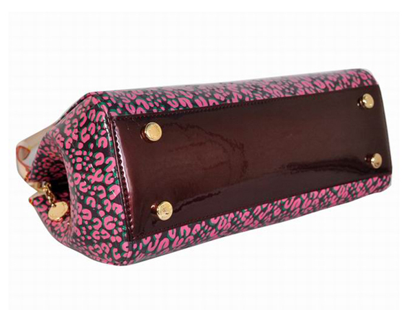  LOUIS VUITTON モノグラム ヴェルニ ブレア MMハンドバッグ ローズ M91619