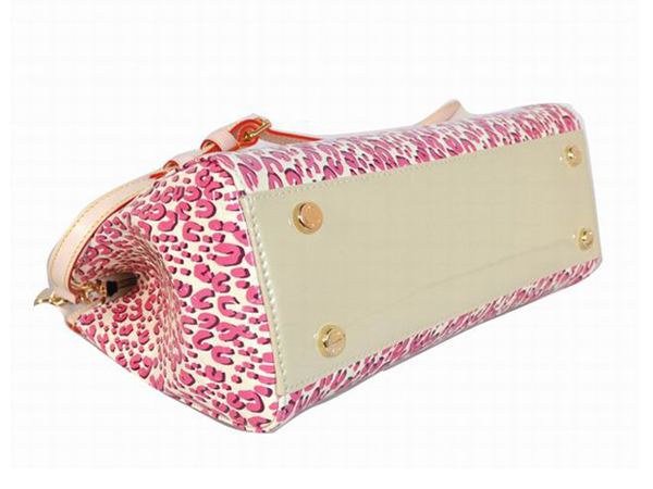  LOUIS VUITTON モノグラム ヴェルニ ブレアMMハンドバッグ ピンク M91619