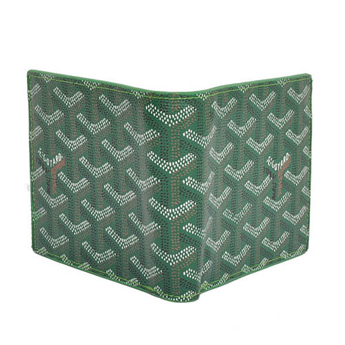 GOYARD ゴヤール 財布 二つ折り　名刺入れ　グリーン GOYWA-38
